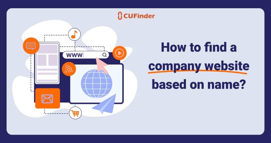 How to find a company website based on name