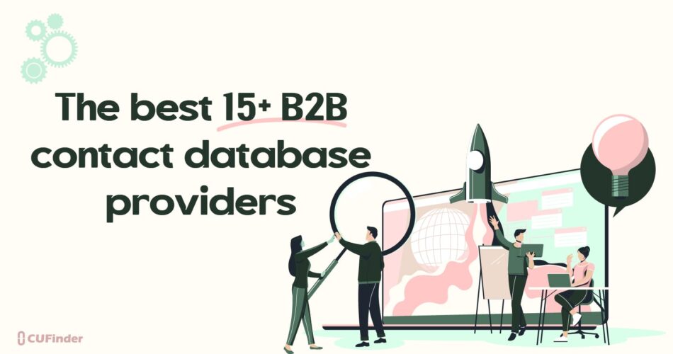 The best 15+ B2B contact database providers