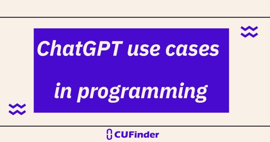 chatgpt usecases for programming