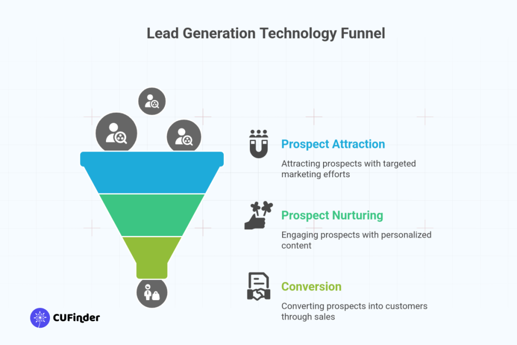 Lead generation technology funnel