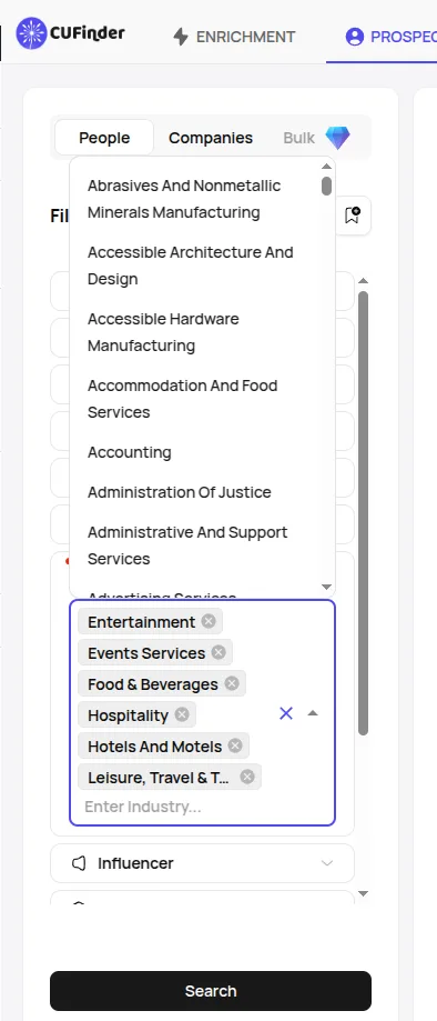Apply Industry Filters Strategically