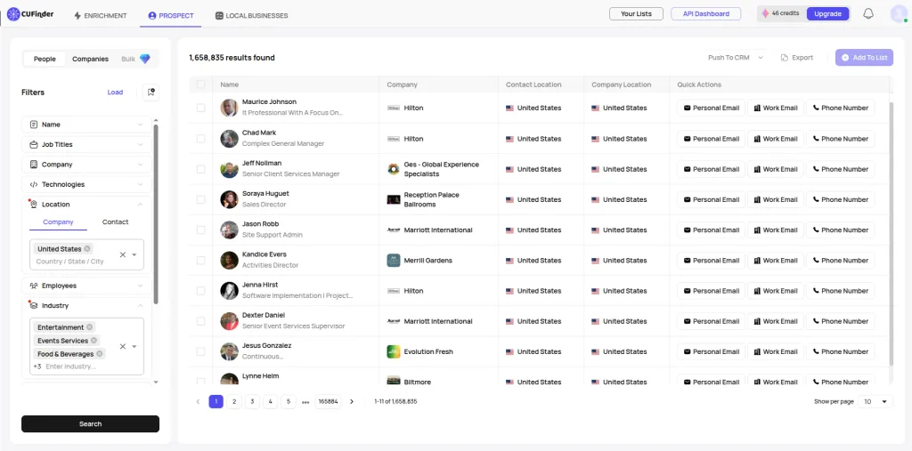 Export and Enrich Contact Data