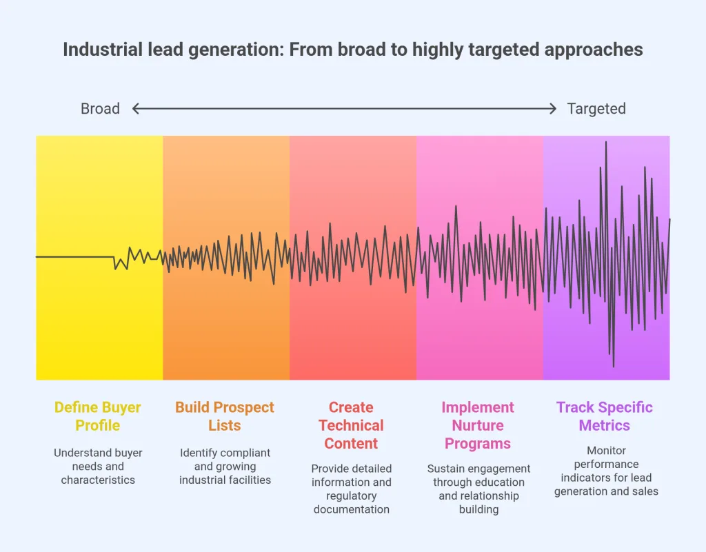 Industrial lead generation: From broad to highly targeted approaches